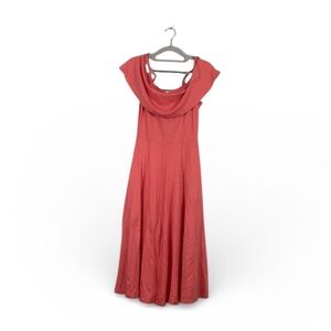 Leith Coral Maxi Dress with pockets